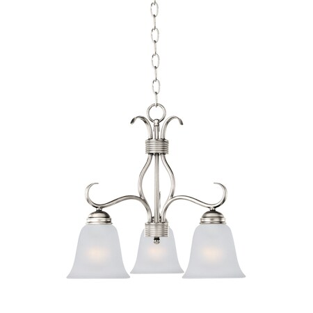 Maxim Lighting Basix 3-Light Chandelier 10122FTSN